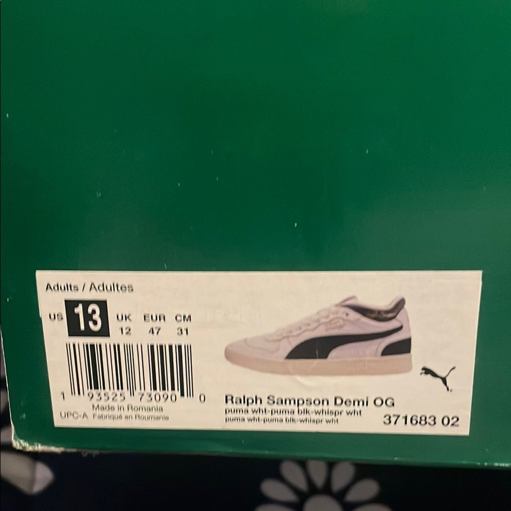 Puma Ralph Sampson Demi OG in White and Black size 13